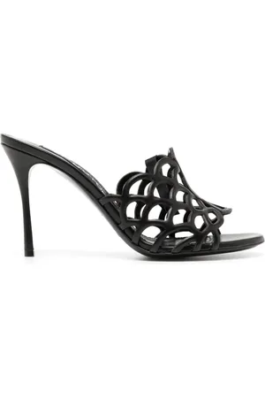 Sergio Rossi Sr Mermaid 90mm leather mules