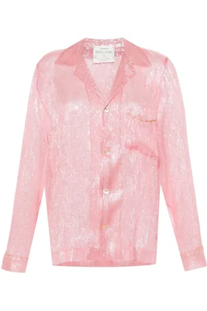 FORTE FORTE Bead-detailed silk-blend shirt
