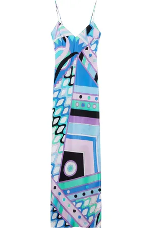 Puccini Vivara-print silk maxidress