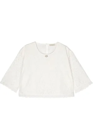 Twin-Set Floral-lace blouse