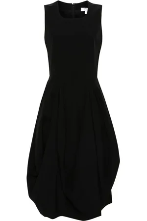 Comme des Garçons Wool flared midi dress