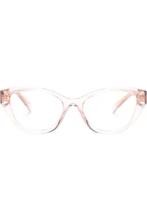 Prada Transparent-design cat-eye glasses