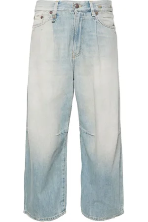 R13 Cropped wide-leg jeans