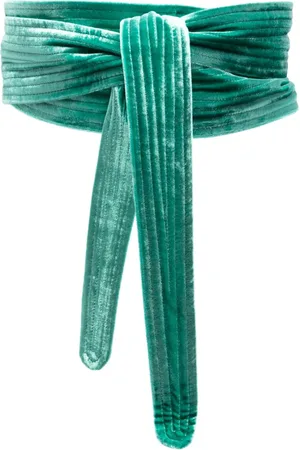 PIERRE-LOUIS MASCIA Double-layer velvet belt