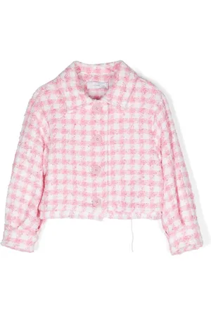 MONNALISA Checked tweed jacket