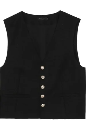 tout a coup Button-up textured waistcoat