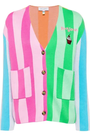 MIRA MIKATI Bonjour colour-block cardigan