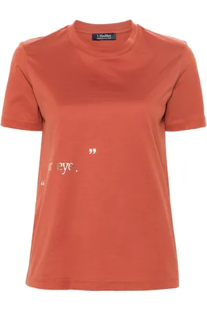 Max Mara Slogan-print cotton T-shirt