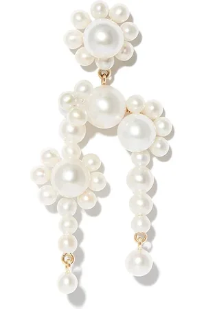 SOPHIE BILLE BRAHE 14kt yellow pearl chandelier earring
