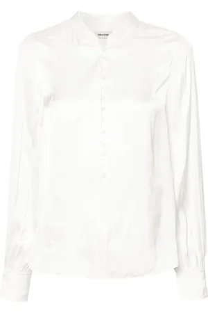 Zadig & Voltaire Twina satin-finish blouse