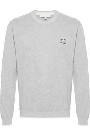 Maison Kitsuné Fox-motif knitted jumper