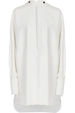 Salvatore Ferragamo Frog-collar long-sleeved kaftan