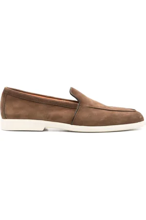 santoni Malibu suede loafers