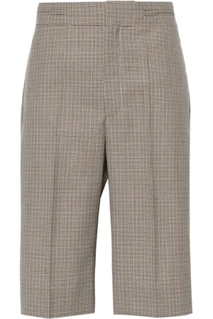 Victoria Beckham Houndstooth-pattern tailored shorts