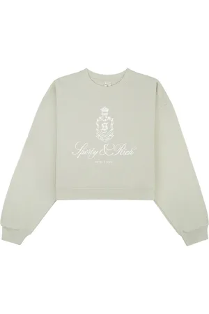 Sporty & Rich Vendome cropped cotton sweatshirt