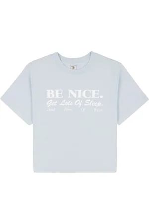 Sporty & Rich Be Nice cropped cotton T-shirt