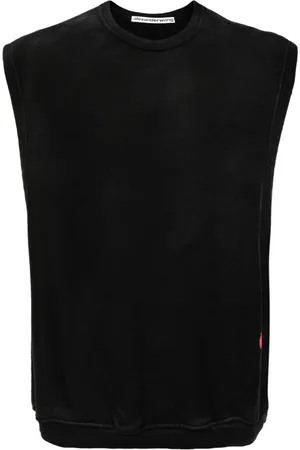 Alexander Wang Logo-print sleeveless cotton jumper