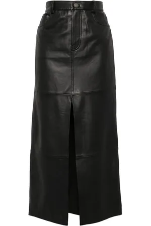 Reformation Veda Tazz leather maxi skirt