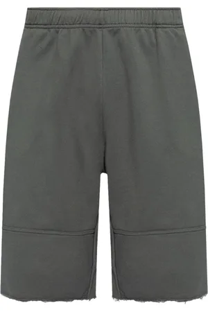 Maison Margiela Raw-cut cotton bermuda shorts