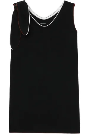LEMAIRE Scarf-detail contrast-trim top