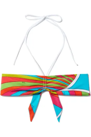 Puccini Iride-print bandeau top