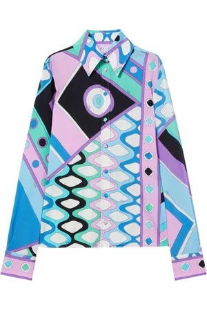 Puccini Vivara-print satin shirt