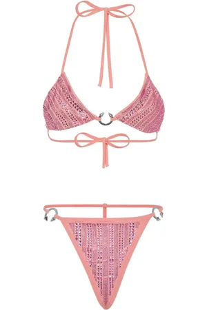 Philipp Plein Crystal-embellished bikini