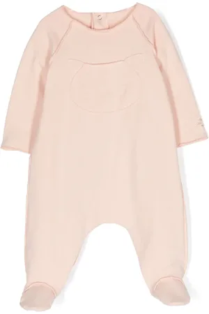 TEDDY & MINOU Logo-appliqué cotton blend romper