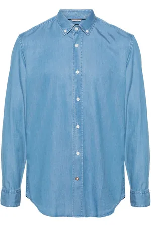 HUGO BOSS Buttoned chambray shirt