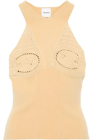 Nanushka Contrast-panel sleeveless top