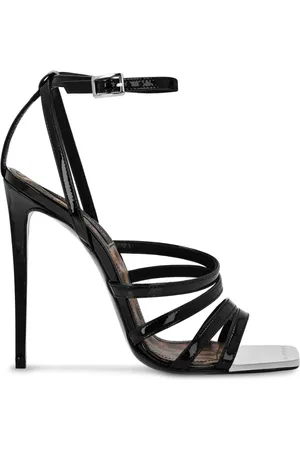 Philipp Plein Square-toe patent leather sandals