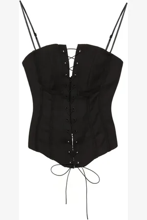 MISBHV Lara lace-up top