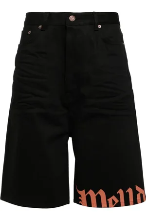 We11 Done Logo-print bermuda shorts