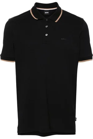 HUGO BOSS Logo-embroidered cotton polo shirt