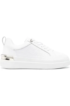Tommy Hilfiger Embossed-logo leather sneakers