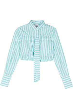 Patou Bow-detail striped shirt