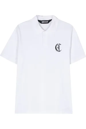 Roberto Cavalli Logo-embroidered polo shirt