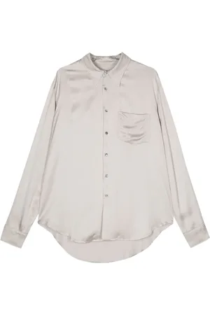 Maison Margiela Cut-out satin shirt