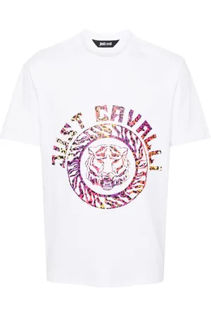 Roberto Cavalli Logo-print cotton T-shirt