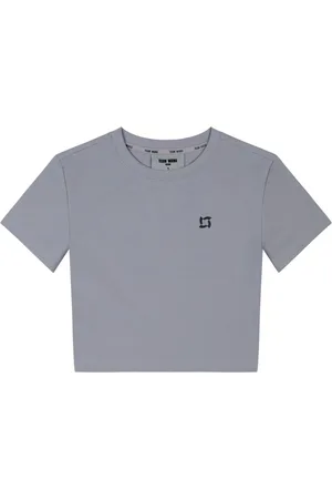 TEAM WANG design X Chuang Asia logo-print cropped T-shirt