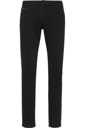 Philipp Plein Lion Circus mid-rise slim-fit jeans