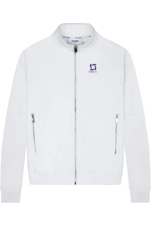 TEAM WANG design Logo-print zipped track jacket