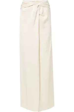 Nanushka Crepe twisted maxi skirt