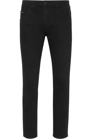Philipp Plein Lion Circus low-rise skinny jeans