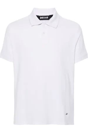 Roberto Cavalli Piqu??-weave polo shirt