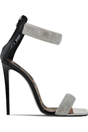 Philipp Plein 120mm crystal-embellished leather sandals
