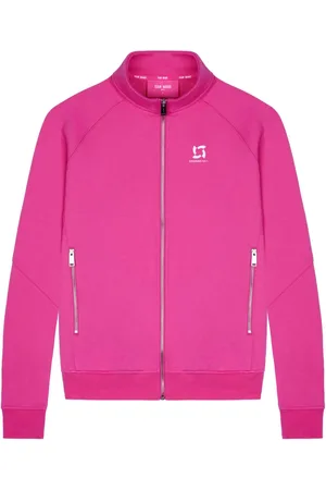 TEAM WANG design Logo-print zipped track jacket