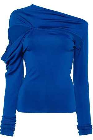 Jade Cropper Cut-out long-sleeve blouse