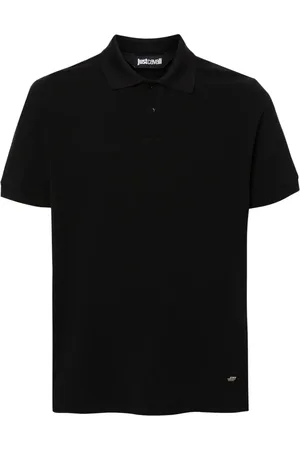 Roberto Cavalli Piqu??-weave polo shirt