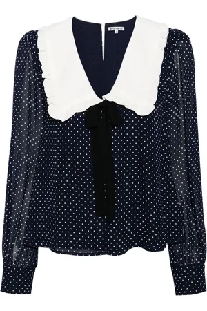 Reformation Edalene polka dot blouse